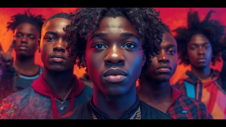 create an image promoting less violence amongst black teen males (2)
